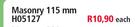 Steel Abrasive Cutting Disc Masonry 115mm H05127-Each