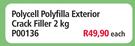 Polycell Polyfilla Exterior Crack Filler P00136-2Kg Each