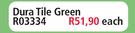 Dura Tile Green R03334-Each