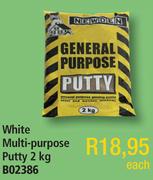 White Multi Purpose Putty B02386-2Kg Each
