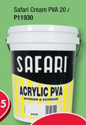 Safari 20Ltr Cream PVA P11930-Each