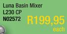 Luna Basin Mixer L230 CP N02572