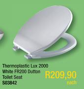 Thermoplastic Lux 2000 White FR200 Dutton Toilet Seat S03842