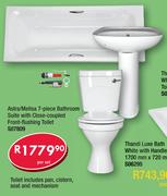 Astra/Melisa 7-Piece Bathroom Suite With Close-Coupled Front-Flushing Toilet S07809-Per Set
