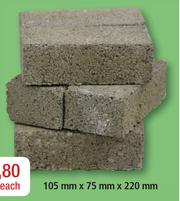 Special Cement Brick Solid Imperial GP 7MPa-105mmx75mmx220mm-Each
