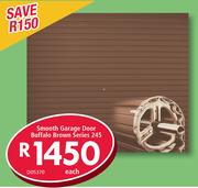 Smooth Garage Door Buffalo Brown Series 245