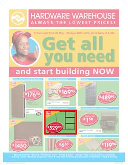 Hardware Warehouse Gauteng  : Get All You Need (25 May -20 Jun 2015), page 1