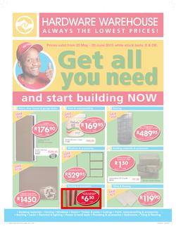 Hardware Warehouse Gauteng  : Get All You Need (25 May -20 Jun 2015), page 1