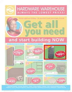 Hardware Warehouse Gauteng  : Get All You Need (25 May -20 Jun 2015), page 1