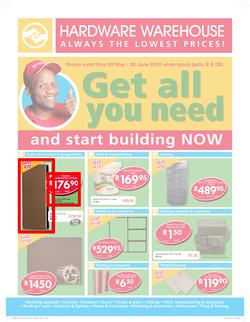 Hardware Warehouse Gauteng  : Get All You Need (25 May -20 Jun 2015), page 1