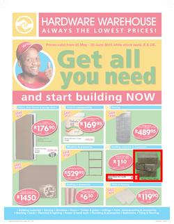 Hardware Warehouse Gauteng  : Get All You Need (25 May -20 Jun 2015), page 1