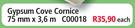 Gypsum Cove Cornice 75mm x 3.6m C00018-Each