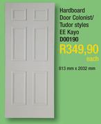 Hardboard Door Colonist Tudor Styles EE Kayo D00190-813mm x 2032mm Each