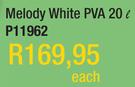 Melody White PVA P11962-20L