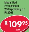 Medal Red Professional Waterproofing P12268-5L
