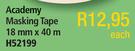 Academy Masking Tape 18mm x40m H52199