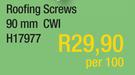 Roofing Screws 90mm CWI H17977-Per 100