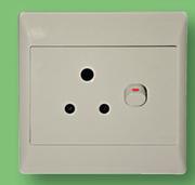 Double Switch Socket With Cover C1000 H62567-Each