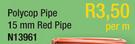 Polycop Pipe 15mm Red Pipe N13961-Per M
