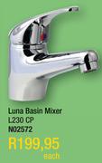 Luna Bath Wall Mixer L120W CP N02570-Each