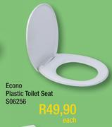 Econo Plastic Toilet Seat S06256-Each