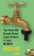 Tap Hose Bib Rough Brass Light Pattern 3/4" N13816-Each