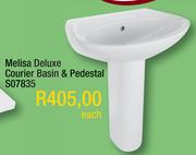 Melisa Deluxe Courier Basin & Pedestal S07835-Each