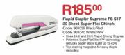 Rapid Stapler Supreme FS S17 30 Sheet Super Flat Chinch