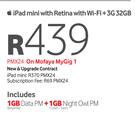 iPad Mini With Retina With Wi-Fi + 3G 32GB-On Mofaya My Gig 1