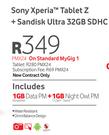 Sony Xperia Tablet Z + Sandisk Ultra 32GB SDHC-On Standard My Gig 1