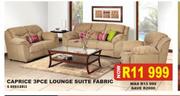 Caprice 3 Pce Lounge Suite Fabric