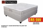 Sleepcity 152Cm Rotating Pillow Top