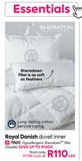 Sheraton Royal Danish Duvet Inner (Hypoallergenic Sheradown Filler Double)