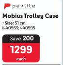 Paklite Mobius Trolley Case 51cm-Each