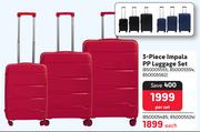 3 Piece Impala PP Luggage Set-Per Set