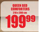 Queen Bed Comforters-210x200cm