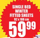 Single Bed Winter Fitted Sheets-92x188cm