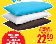 Standard Pillowcases-45x70cm-Each