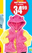 Baby Girls Body Warmers 6 Months