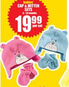 Babies Cap & Mitten Sets 6-24 Months-Per Set