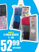 Mens 3 Pack Briefs S-XXL-Per Pack