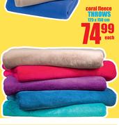 Colar Fleece Throws-125x150cm-Each