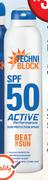 Techni Block Active Performance Sun Protection Spray SPF50-150ml