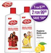 Lifebuoy Body Wash Assorted-For 2 x 750ml