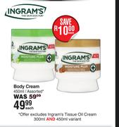 Ingram's Body Cream Assorted-450ml Each