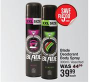 Blade Deodorant Body Spray Assorted-300ml Each