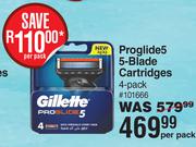 Gillette Proglide5 5-Blade Cartridges 4 Pack-Per Pack