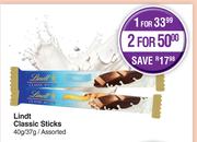 Lindt Classic Sticks Assorted-40g/37g