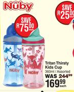 Nuby Tritan Thirsty Kids Cup Assorted-360ml Each