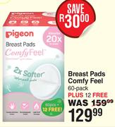 Pigeon Breast Pads Comfy Feel 60 Pack Plus 12 Free